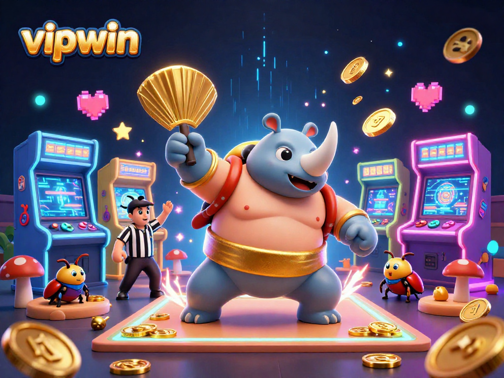 Experience vipwin's thrilling gaming world with dynamic animated characters and vibrant casino visuals.