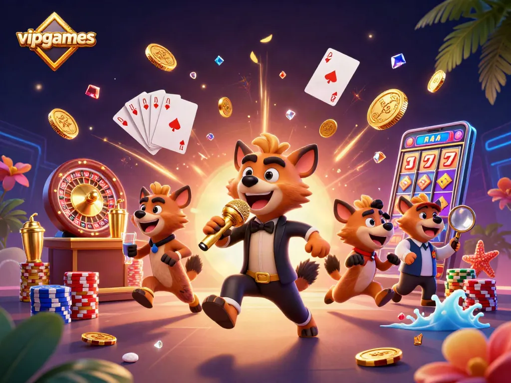 Experience endless fun with vipgames through captivating casino action featuring lively hyenas.