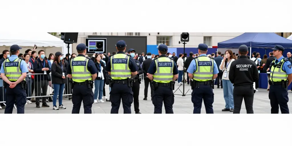 Security Solutions provided by trusted local professionals during a London event.