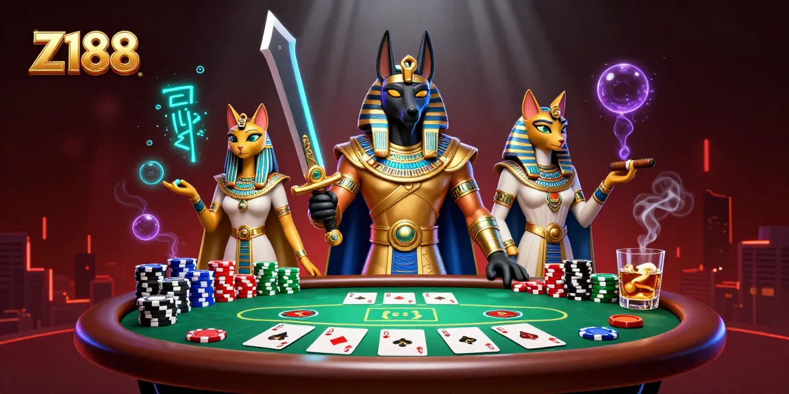 Z188 engages players with action-packed poker games featuring vibrant characters and elements.