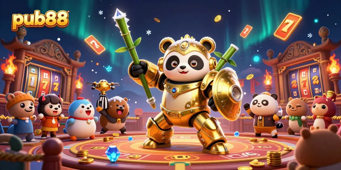 Engage in thrilling pub88 casino action with vibrant 3D characters and dynamic gaming elements.