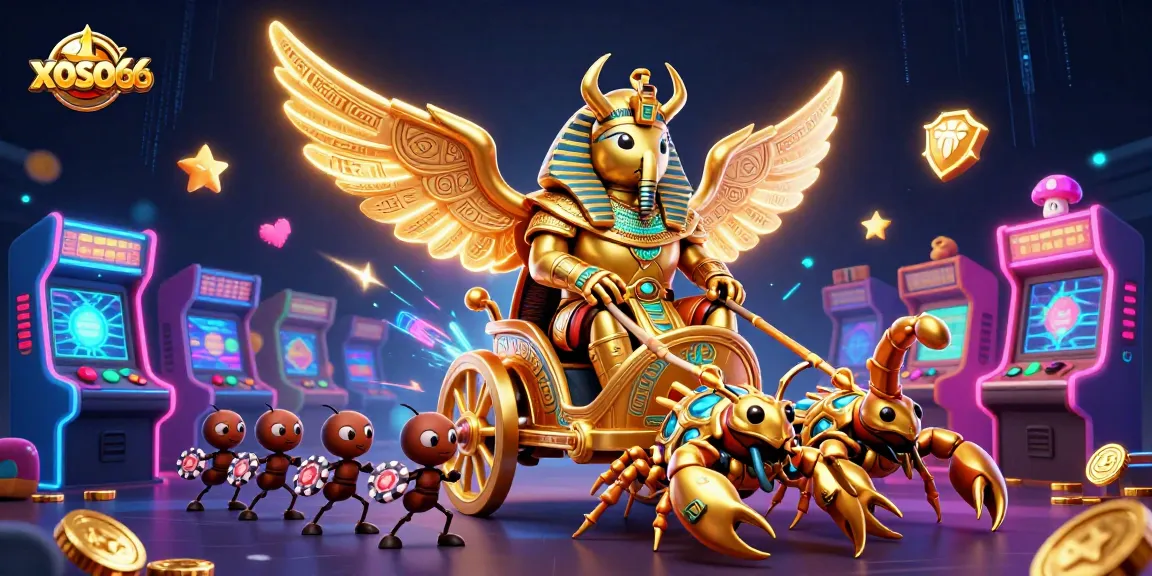 Bet on exciting games at xoso66 with a vibrant digital illustration of iconic characters
