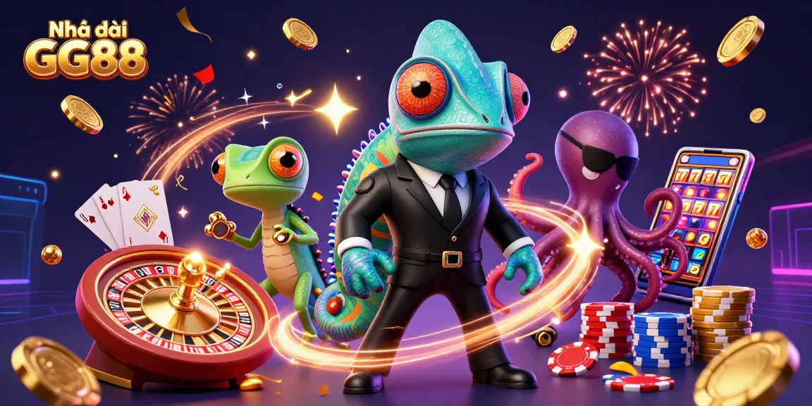 Experience dynamic gaming at Nhà cái GG88, where colorful characters and casino excitement await.