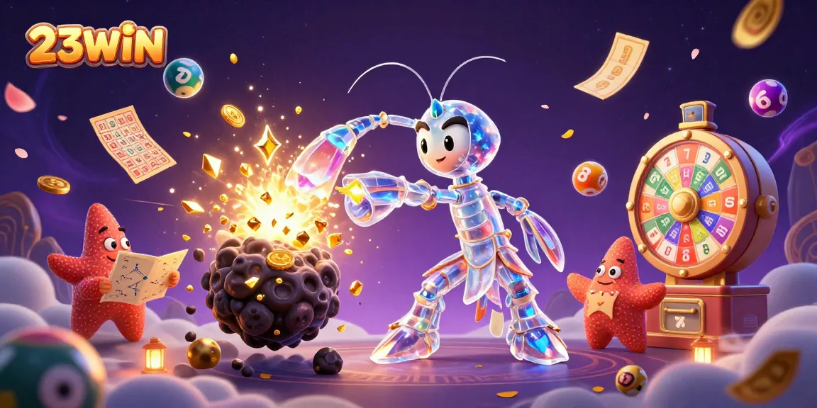 Engage with the thrilling 23WIN experience, showcasing vibrant games and dynamic winnings.